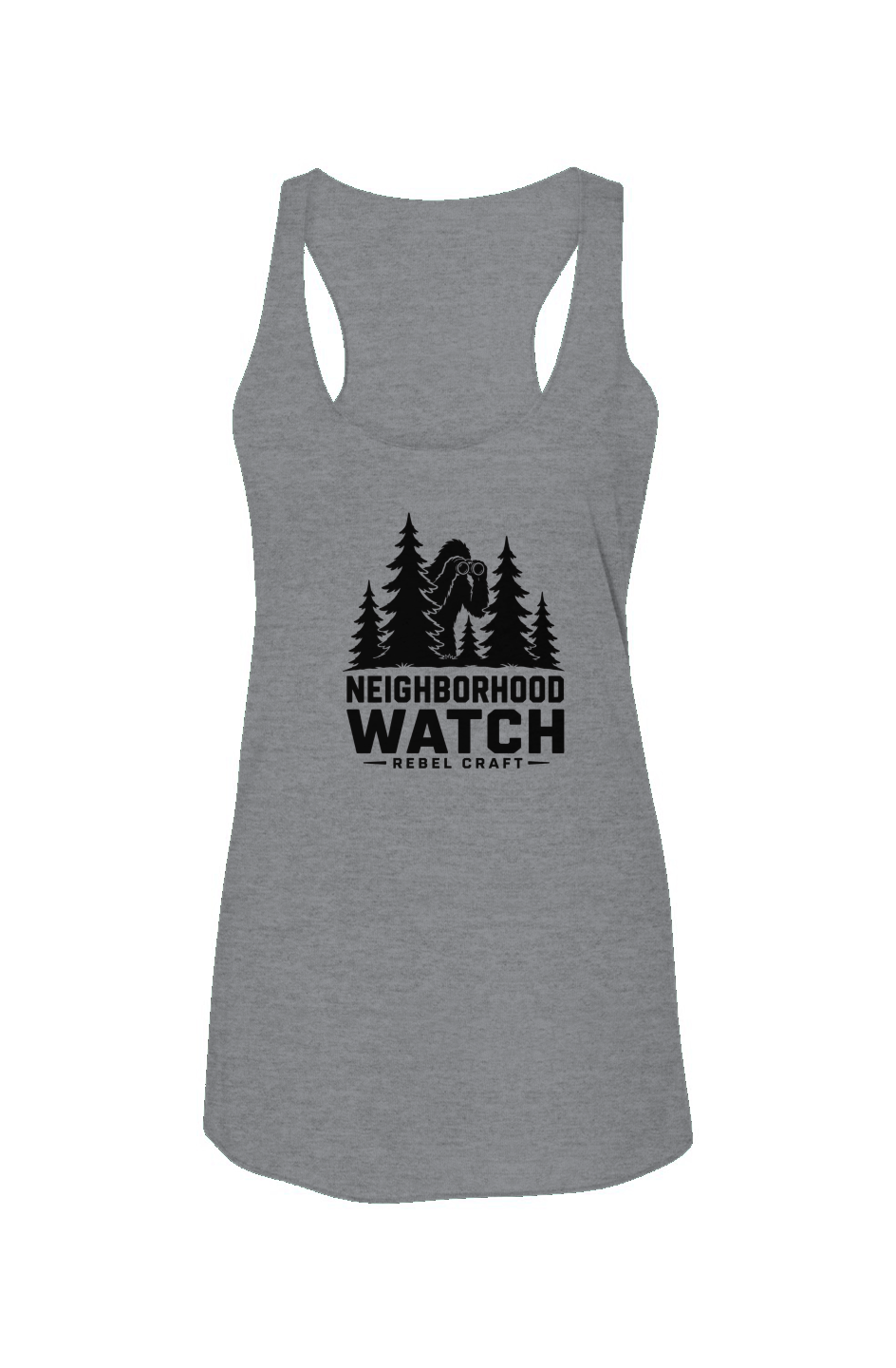 Neighborhood Watch Women’s Triblend Racerback Tank