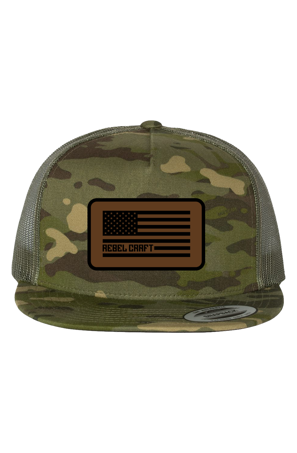Rebel Craft 5-Panel Meshback Trucker Cap