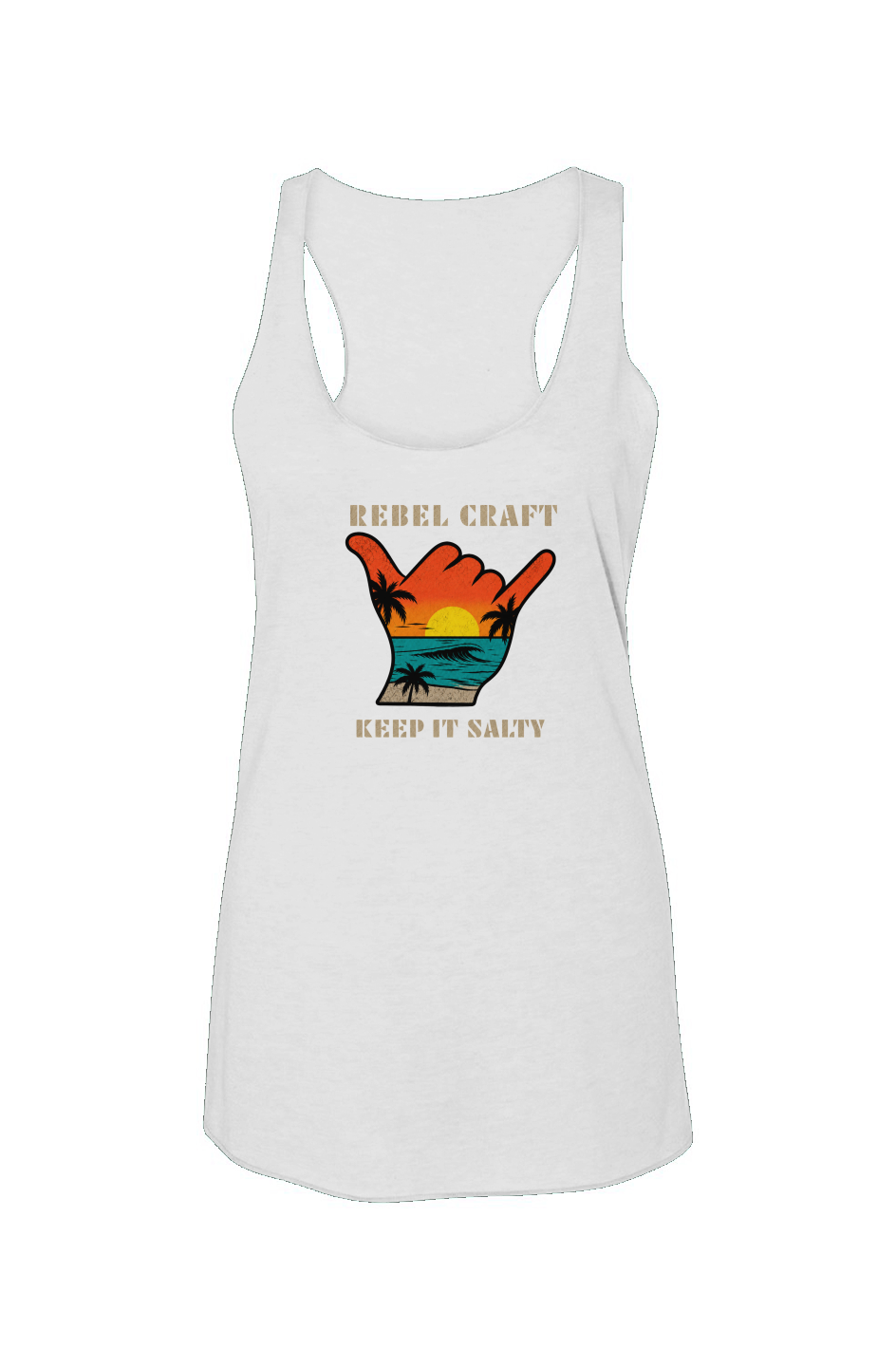 Keep It Salty Women’s Triblend Racerback Tank