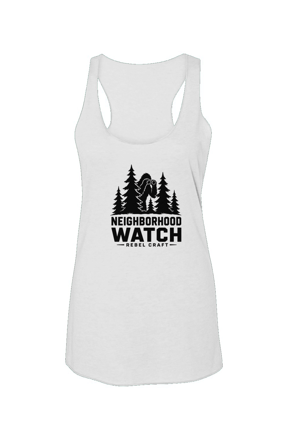 Neighborhood Watch Women’s Triblend Racerback Tank